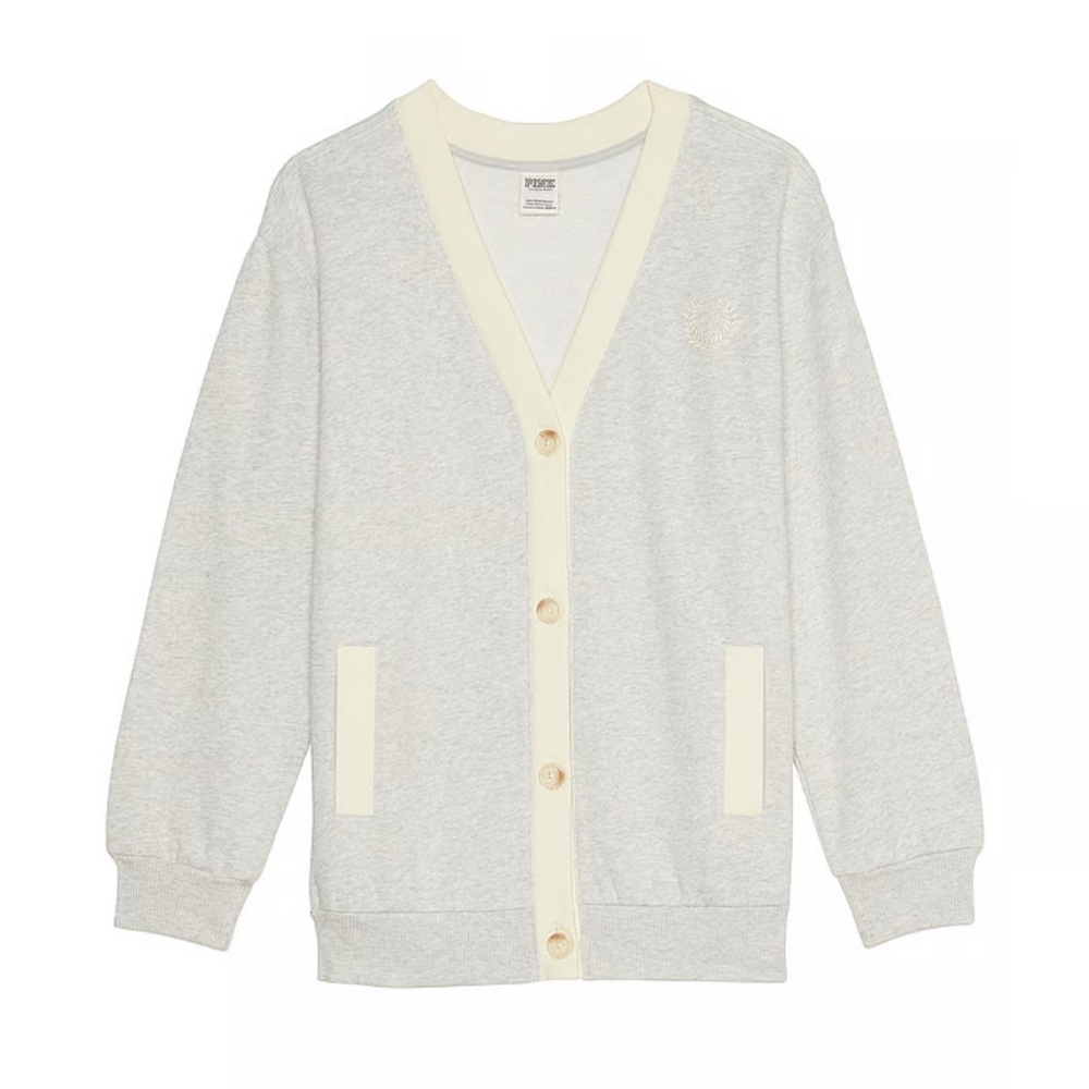 PINK Victoria’s Secret Premium Fleece Boyfriend Cardigan
